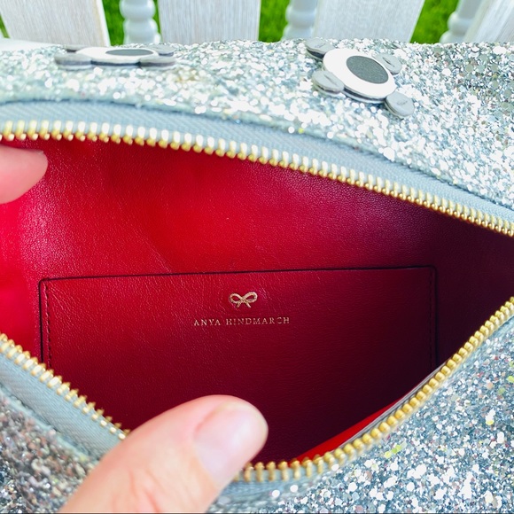 Anya Hindmarch Glitter Circulus Eyes Clutch EUC - Picture 14 of 16